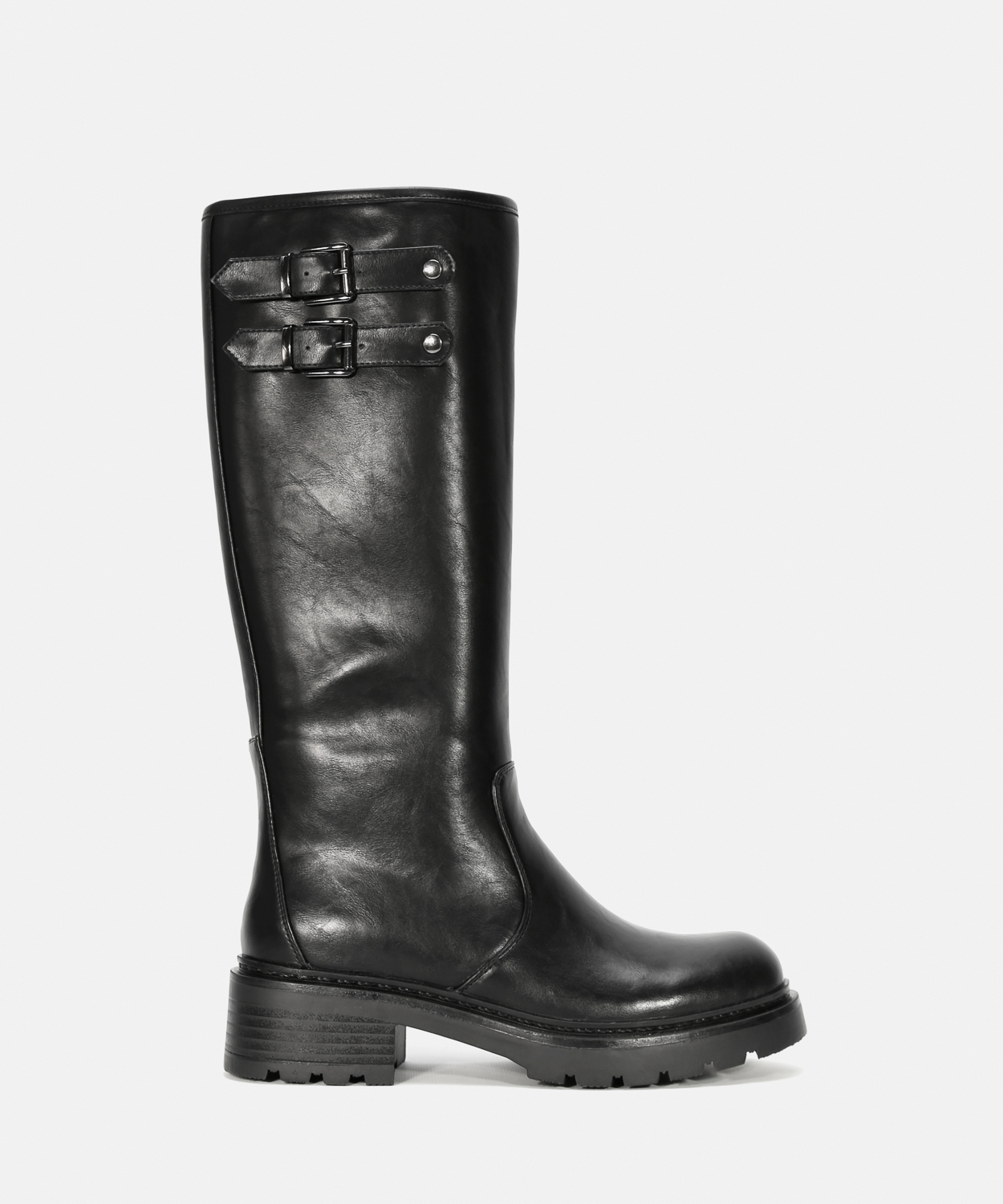 Botas cano alto fivelas image number null